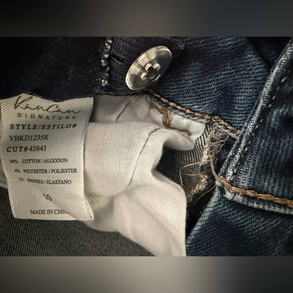 KanCan Dark Blue Wide Leg girls Jeans sz 10 western rodeo boho hippie Nashville - Picture 10 of 10